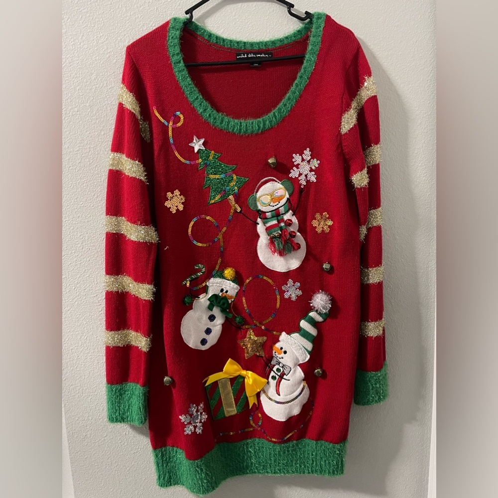 Ugly Christmas sweater dress